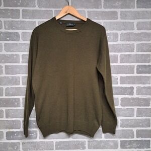 RODD & GUNN Mens Crew New Merino,Wool,Cashmere Green Sweater Size Large